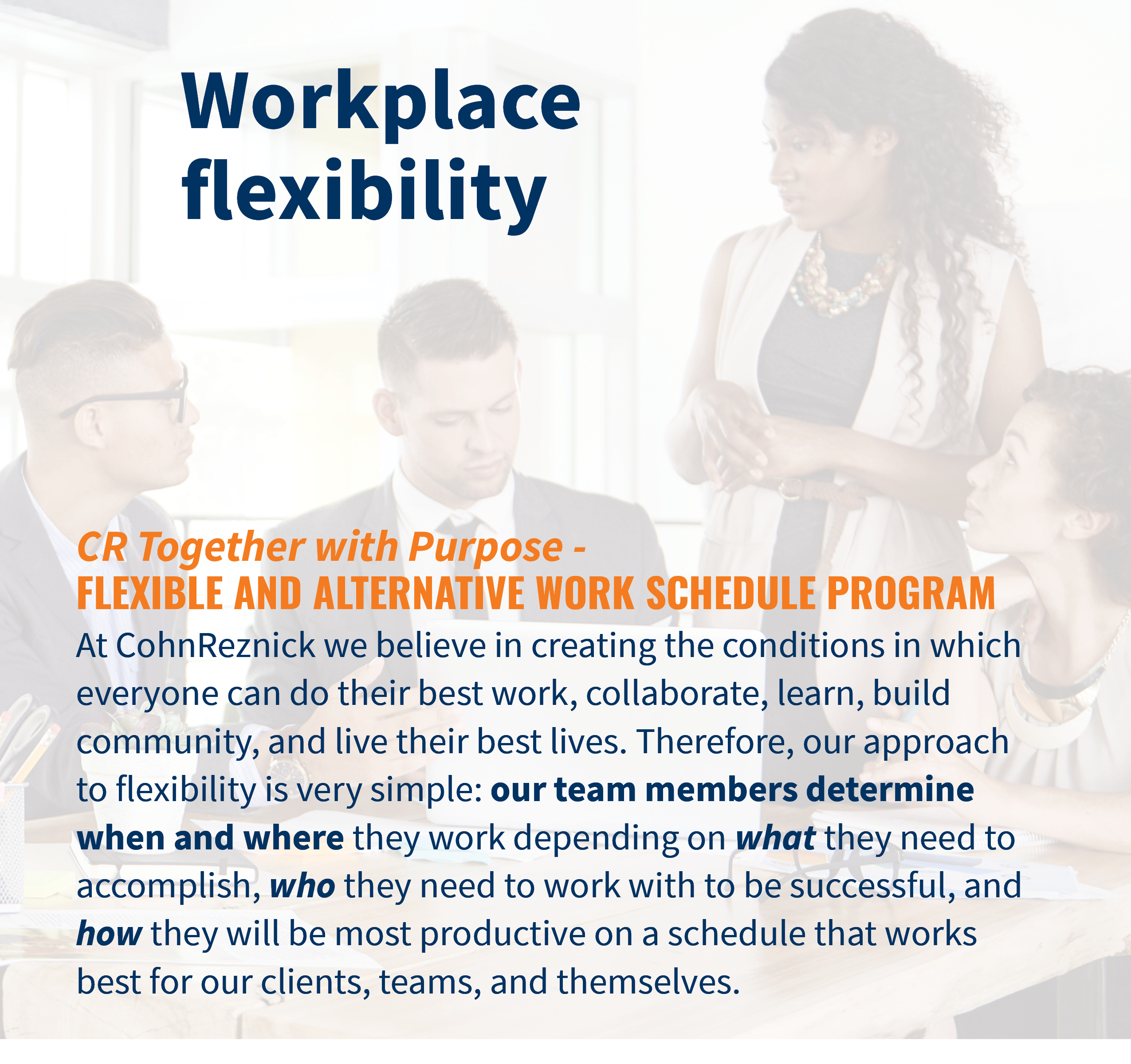 work place flexibility people