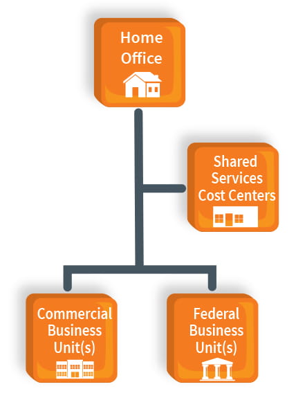 OPTIMIZING AN ORGANIZATION WITH DISPARATE COMMERCIAL AND FEDERAL BUSINESS INTERESTS