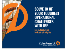 Solve 10 manufacturing industry challenges with IBP