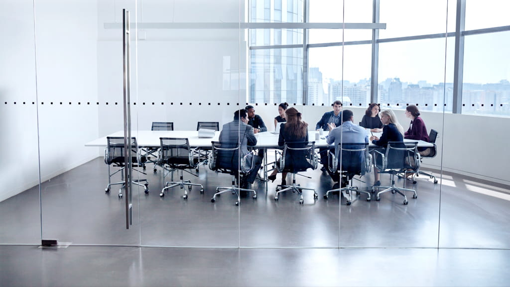 People meeting in an office