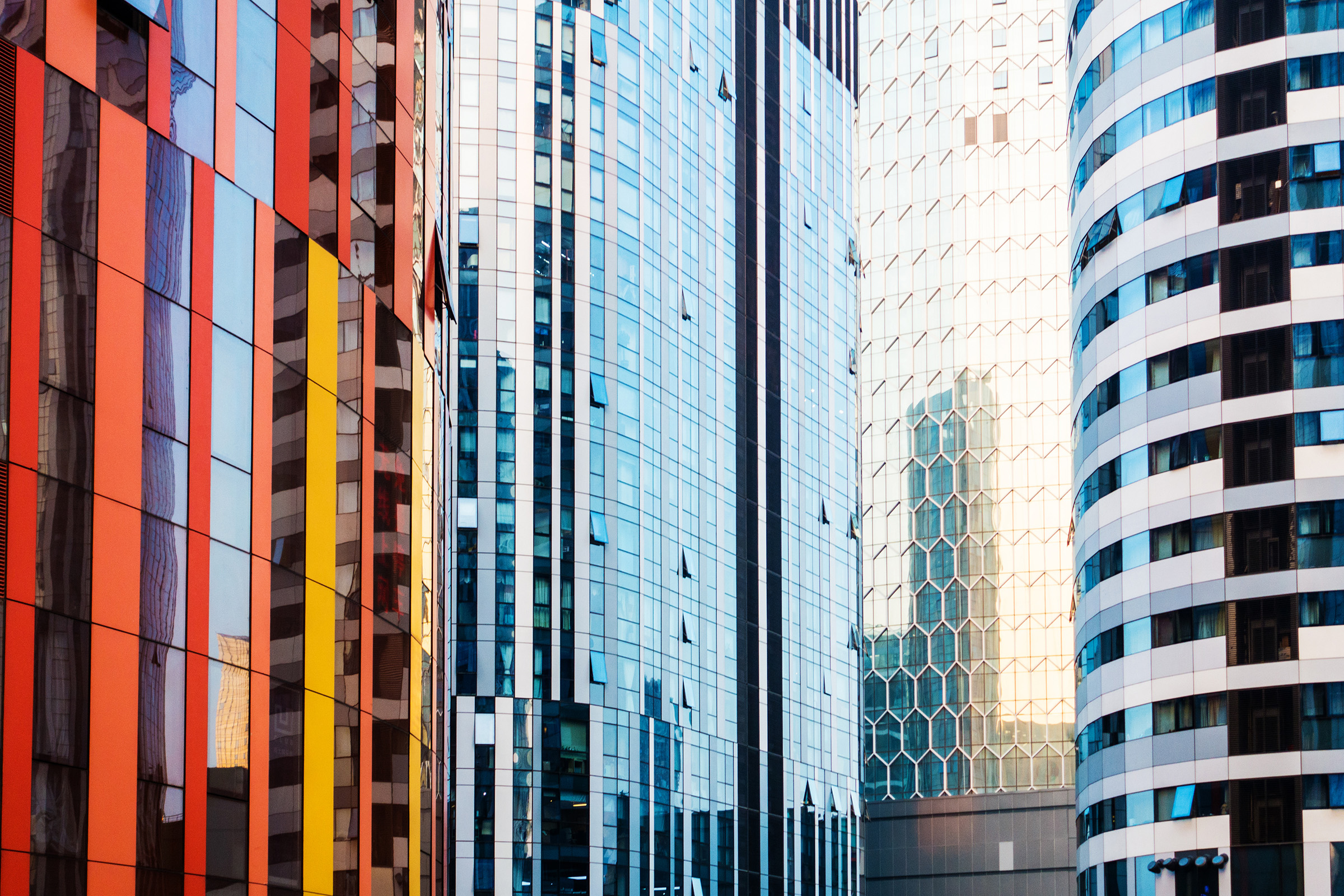 Abstract view of buildings