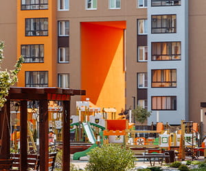 affordable housing rooftop garden