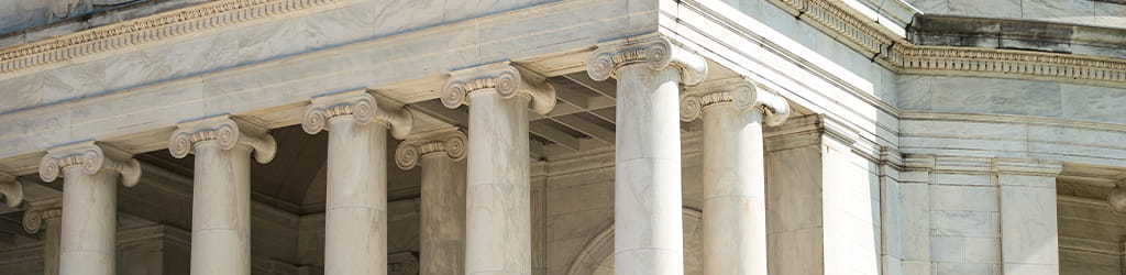 stone government building pillars