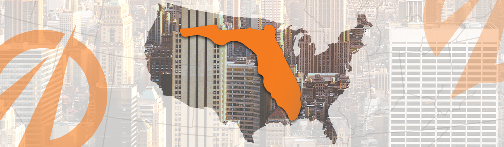map of the United States and Florida
