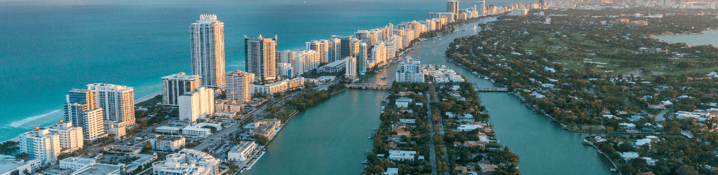 South Florida water bodies and buildings