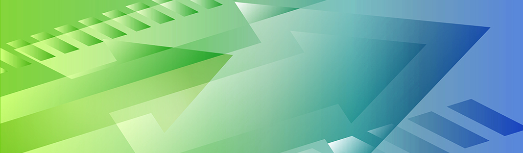 green and blue arrows