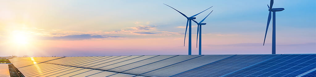 renewable energy windmill solar farm