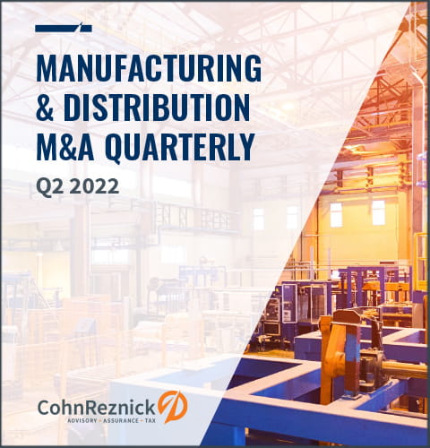 Thumbnail for the Manufacturing & Distribution M&A Quarterly Report Q3 2022