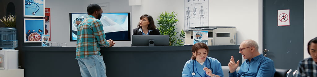 healthcare office lobby