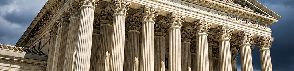 pillars on a government building