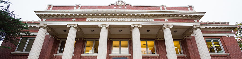 pillars on a government building