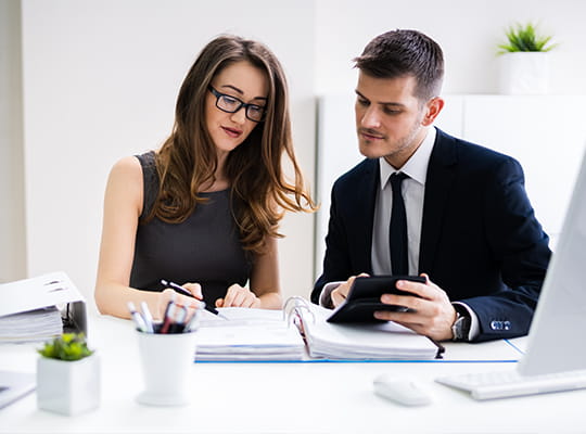 working together