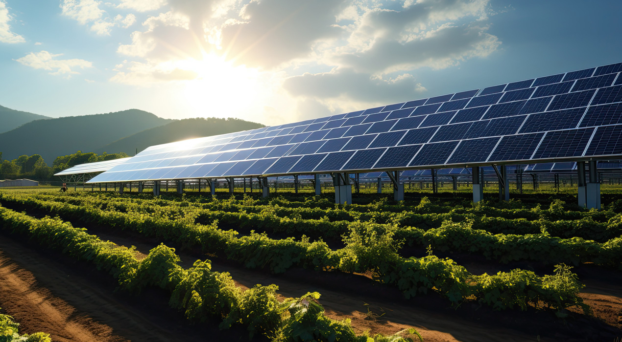 solar panels illustrating Renewable Energy