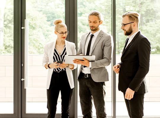 employees in office