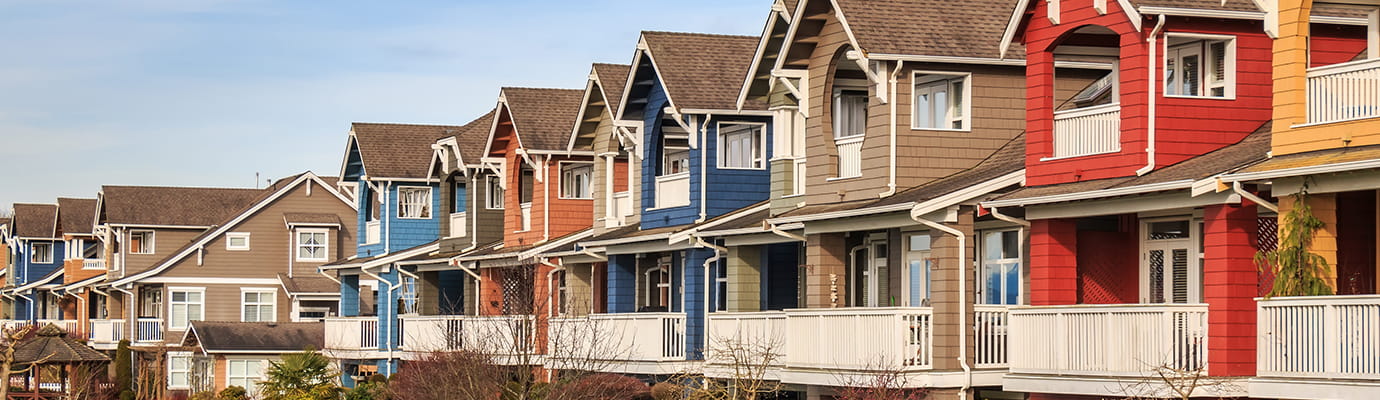 colorful housing villas