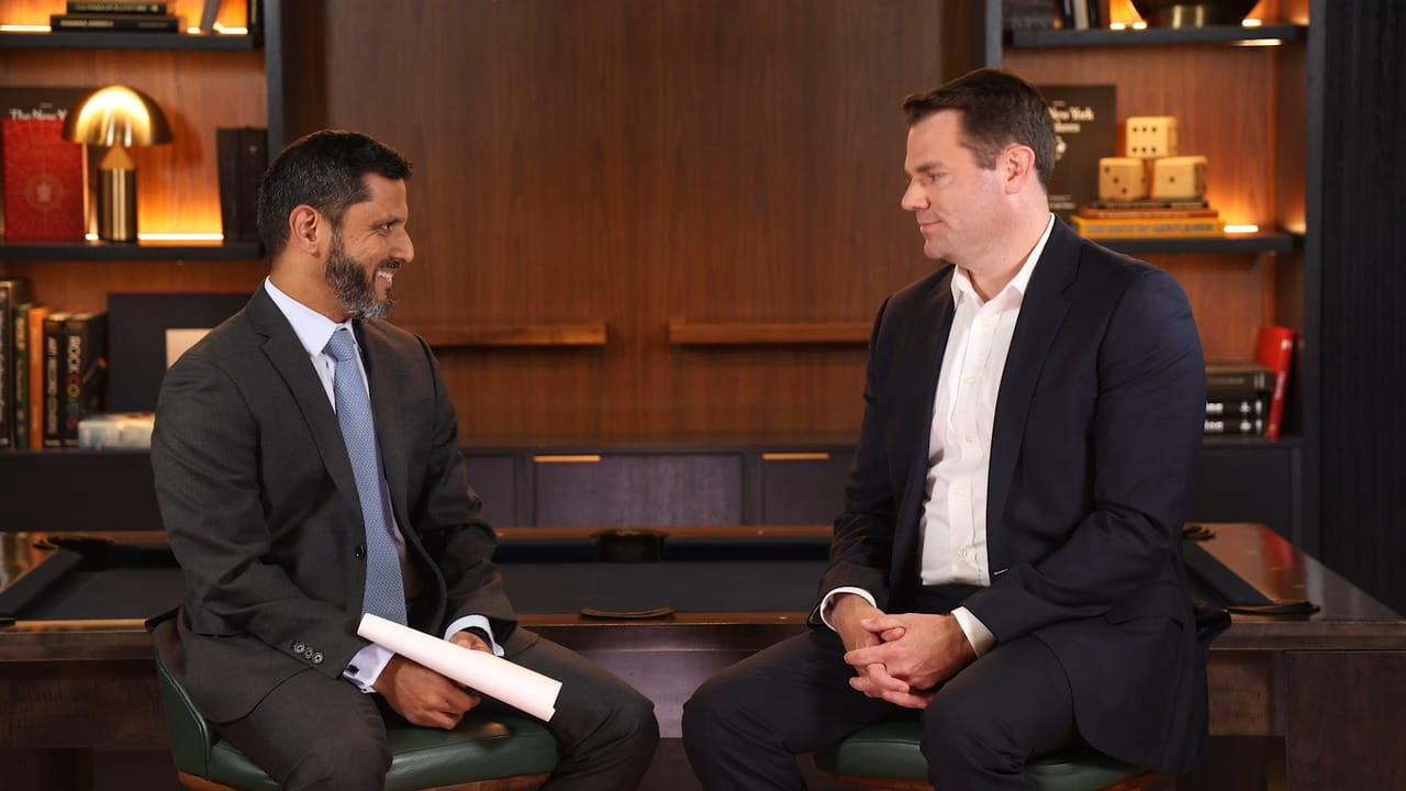 two men having a conversation