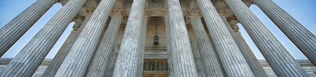 pillars on a government building